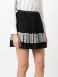embellished crepe mini skirt