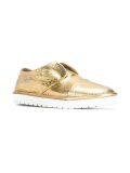 metallic slip-on shoes 