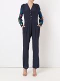 V-neck high waisted jumpsuit