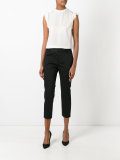 ruched cap sleeve top