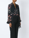all-over print blouse