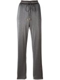 striped waistband track pants