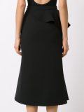 ruffled midi skirt