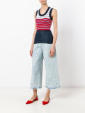 rib stripe tank top