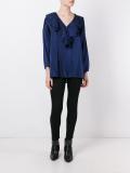 ruffled neck blouse 