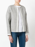 collarless jacket