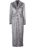 textured single breasted coat