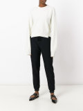 elongated sleeves jumper