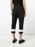 straight cropped trousers