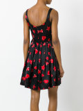 heart print skater dress