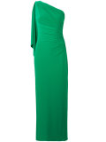 one shoulder fitted gown