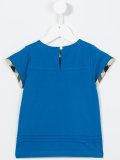 house check detail T-shirt 