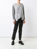 striped sleeve jumper