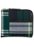 SA3100TP Leather and Wool Tartan Patchwork Wallet