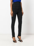 high-waist rapered trousers