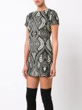 geometric pattern mini dress
