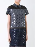 patch detail shift dress