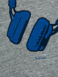 headphones print sweatshirt 