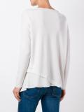 asymmetric slim-fit jumper