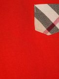 checked pocket T-shirt