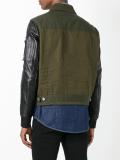 shirt effect bomber jacket
