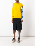 contrast sleeve top