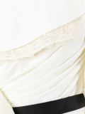 ruffled one shoulder dress