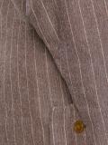 asymmetric pinstripe blazer