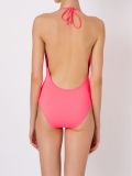 halter neck ruched swimsuit