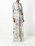 floral print flared dress