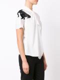 draped horse applique blouse