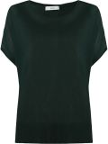 round neck knit blouse