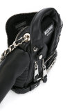 biker jacket clutch bag