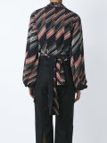 all-over print blouse