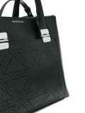 perforated trim tote bag 