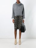 animal print pencil skirt