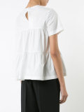 tiered short-sleeve blouse 