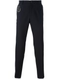 crown embroidered trousers