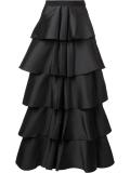ruffled layered skirt