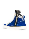quilted hi-top sneakers