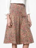 floral print A-line skirt