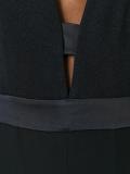 deep V-neck jumpsuit