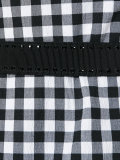 checked flared dress
