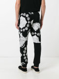 drawstring printed track pants 