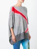 contrast stripe jumper