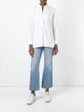 frilled placket shirt
