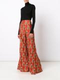 jacquard palazzo pants