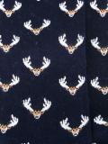 reindeer intarsia socks