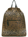 leopard print backpack