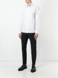 geometric detail collar shirt